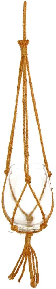 Azada de Mango Corto Cuerda para coLGar l 85 cm, vaso de cristal