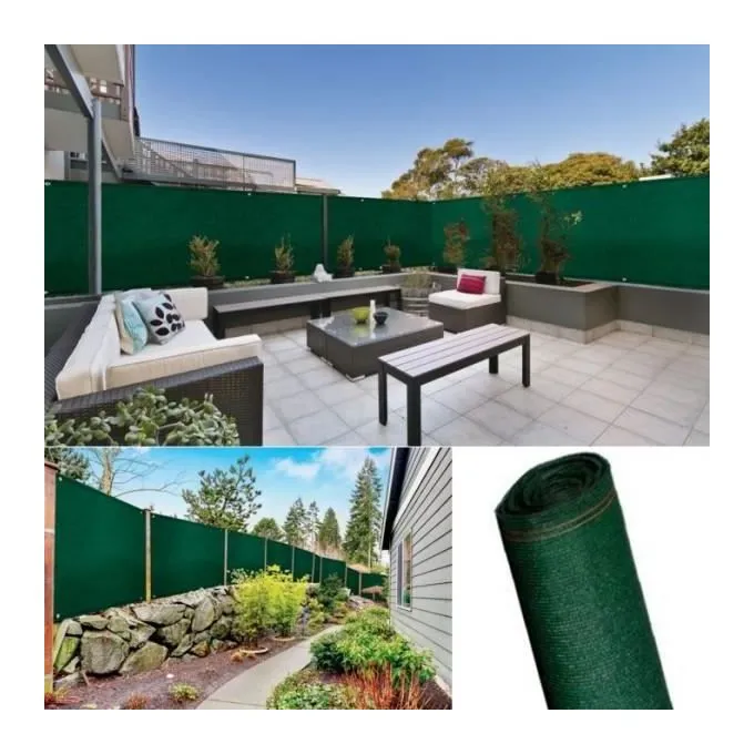 Desplantador de Malezas Brise Vue Vert Tissé 80% Occultant 1x10m - Filet Ombrage Jardin Terrasse Balcon Anti-UV Nortene