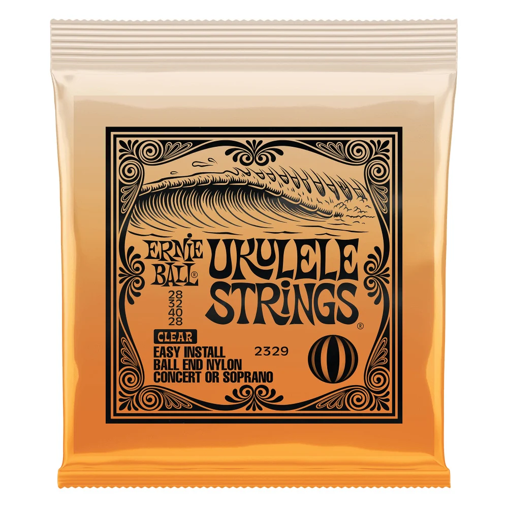 JGO. DE CUERDAS PARA UKULELE, NAILON NEGRO ERNIE BALL 2329