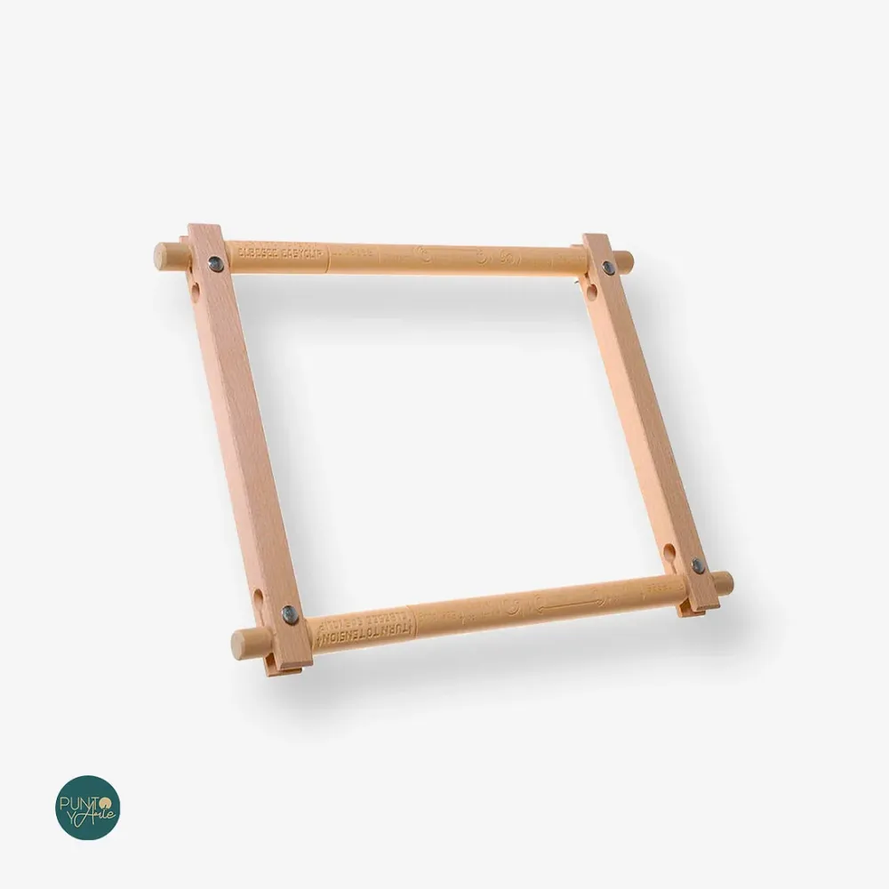 Bastidor Cuadrado ELBESEE con Sistema Rotatorio y Sencillo Clip - 22x30 cm E/E912