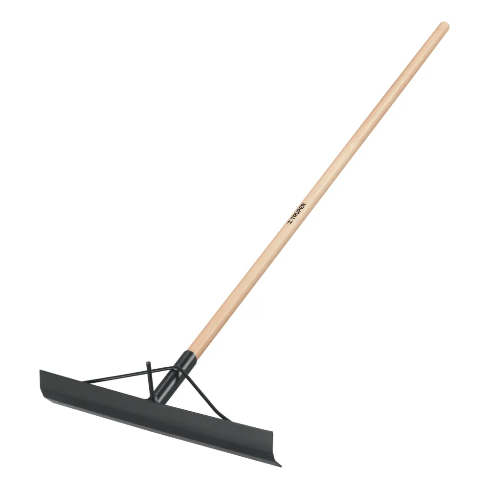 Cultivador de Mano de 3 Dientes Jalador de concreto 20', mango madera 54', Truper