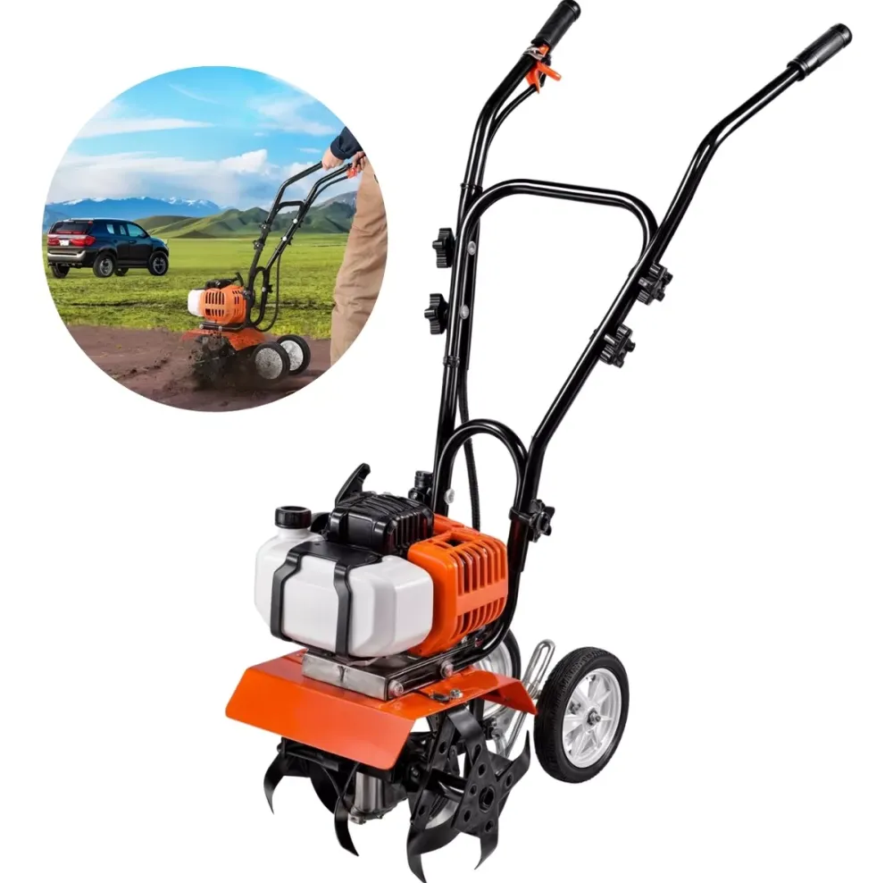 Motocultivador 2t Gasolina Cultivador 52cc 300mm 1,65kw con Garantí de por Vida