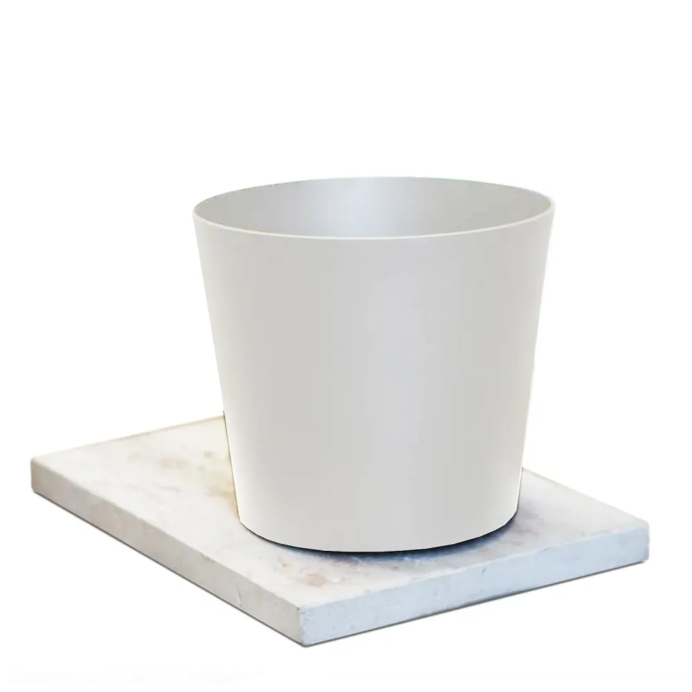 Base travertino con secchio alluminio verniciato bianco e piletta per fontane Fasten-Frog-Newest-Bridge-Connect