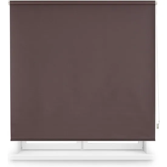 Blindecor | estor enrollable opaco liso 100x175 marrón negro