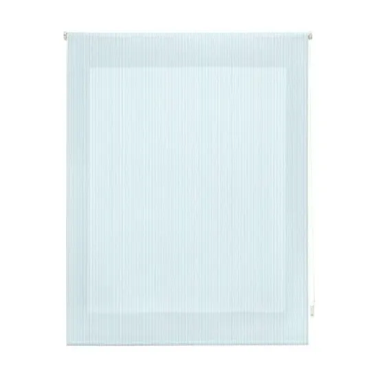 Estor enrollable distinguido 120x250 rayas turquesa