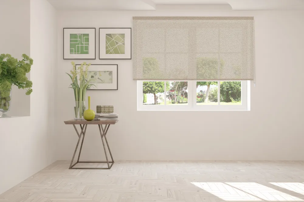 Estor enrollable screen crepe apertura 10% capuccino 120 x 250cm