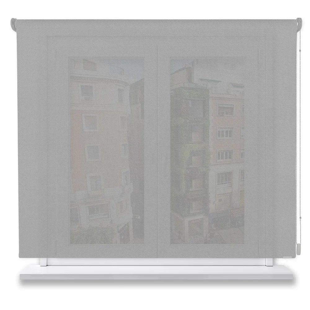 Estor enrollable screen esencial 5% negro gris 170x200cm.