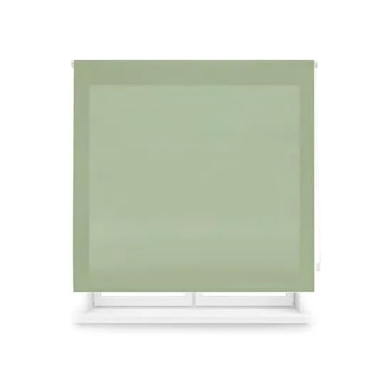Estor enrollable translúcido medida 120x175 verde pastel