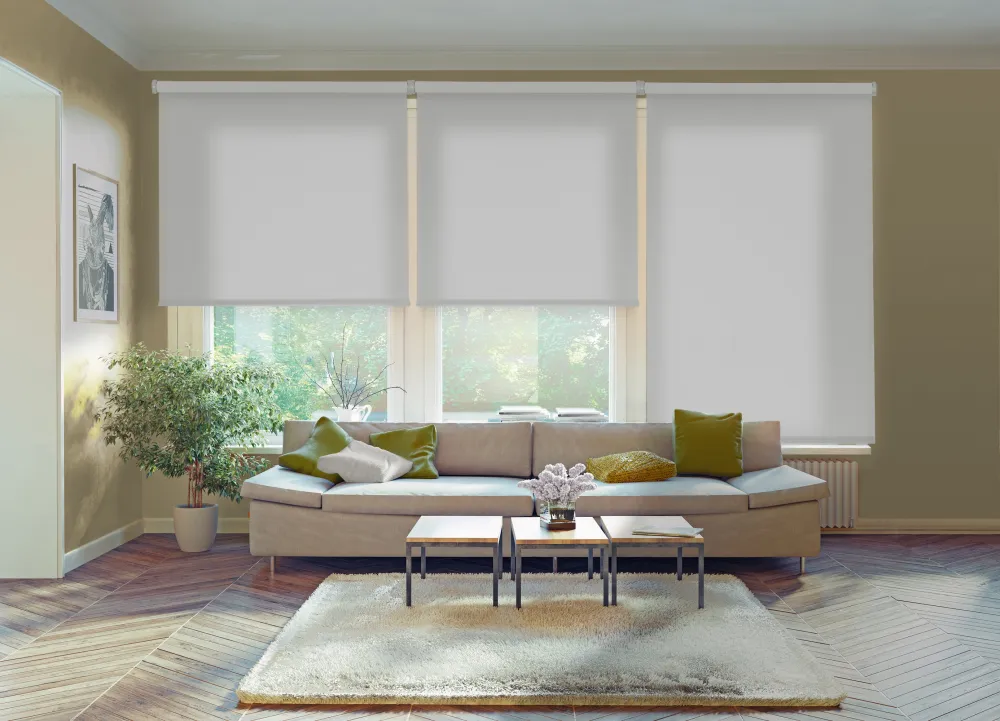 Estor enrollable traslúcido ecofuture gris 105 x 250cm