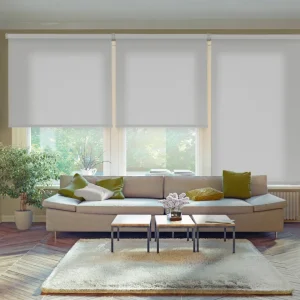 Estor enrollable traslúcido ecofuture gris 120 x 190cm