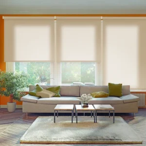 Estor enrollable traslúcido ecofuture marfil 150 x 250cm