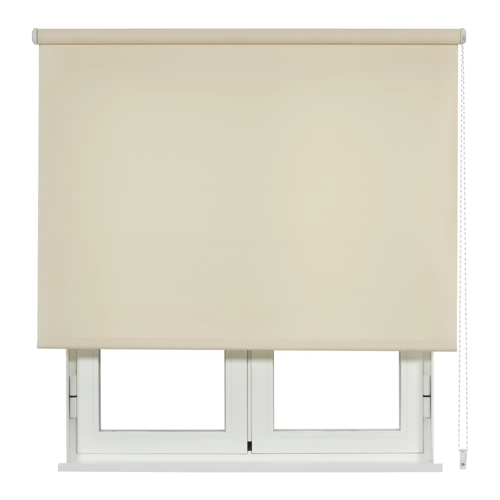 Estor enrollable traslúcido fundamental marfil 120 x 250cm