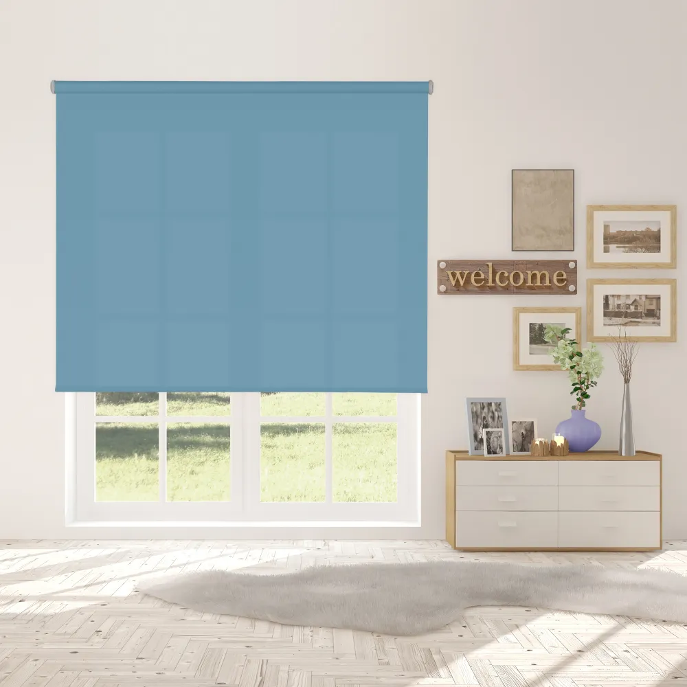 Estor enrollable traslúcido l2000 azul siberia 120 x 250cm