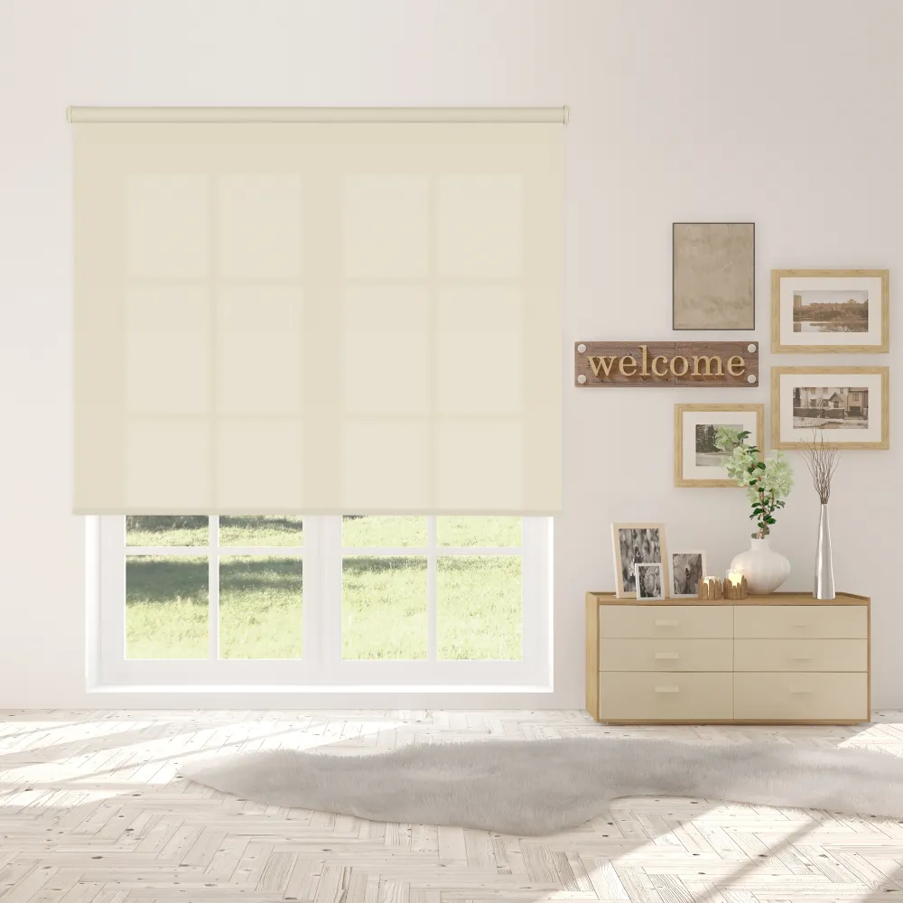 Estor enrollable traslúcido l2000 marfil 120 x 250cm