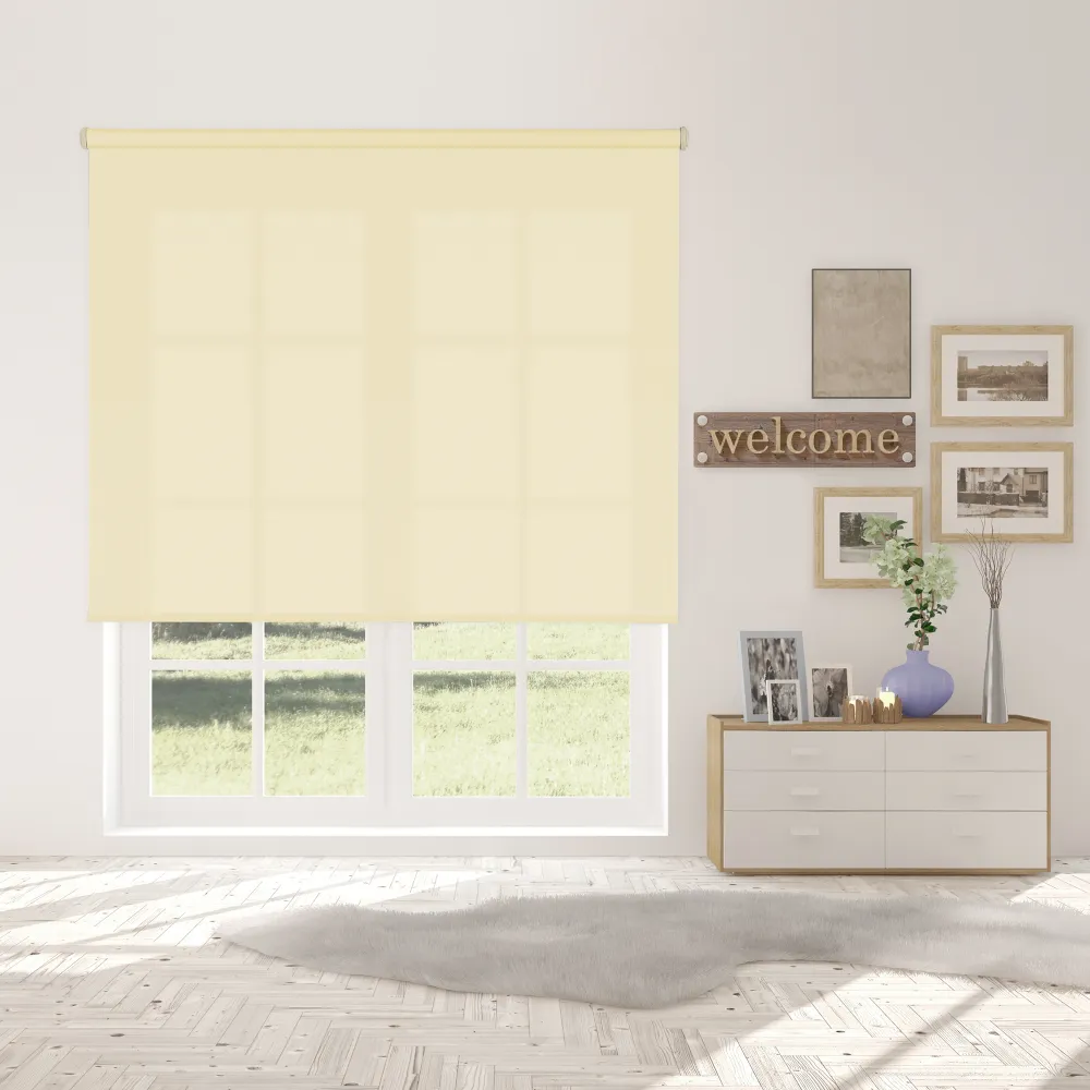 Estor enrollable traslúcido shape crema 120 x 250cm