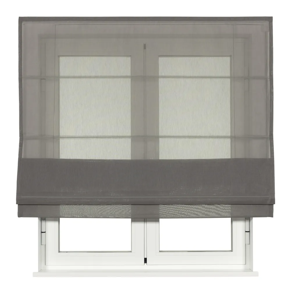 Estor plegable visillo gris 120 x 250cm