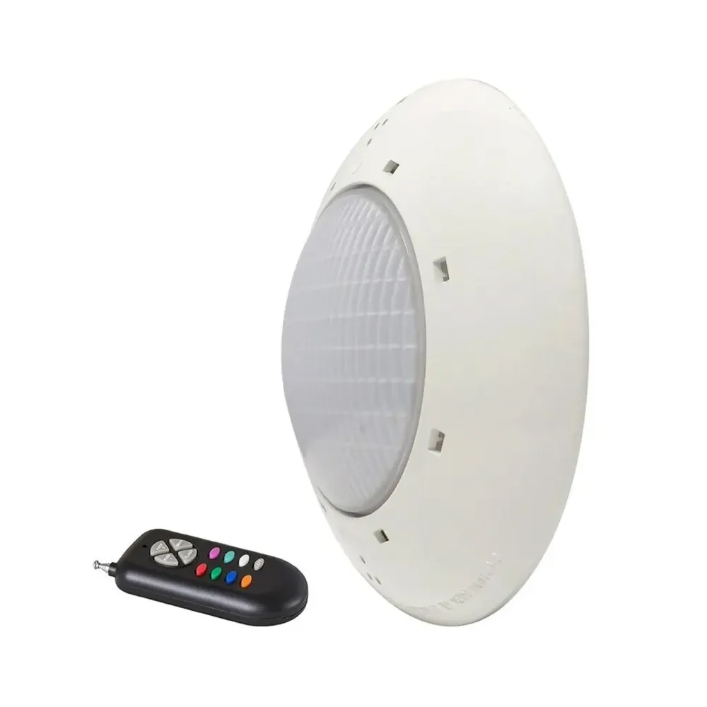 Foco proyector plano LED rgb astralpool aquasphere ø28x11,1 cm con mando