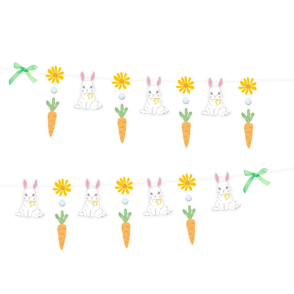 Guirnalda de conejito de Pascua 240 x 30 cm