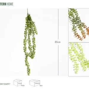 Hierba de frijol para colgar en la pared, 85 CMPE, color rojo y verde, para colgar en la pared verde