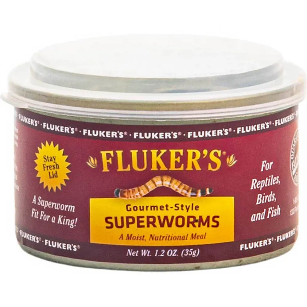 Supergusanos enlatados gourmet Fluker'S