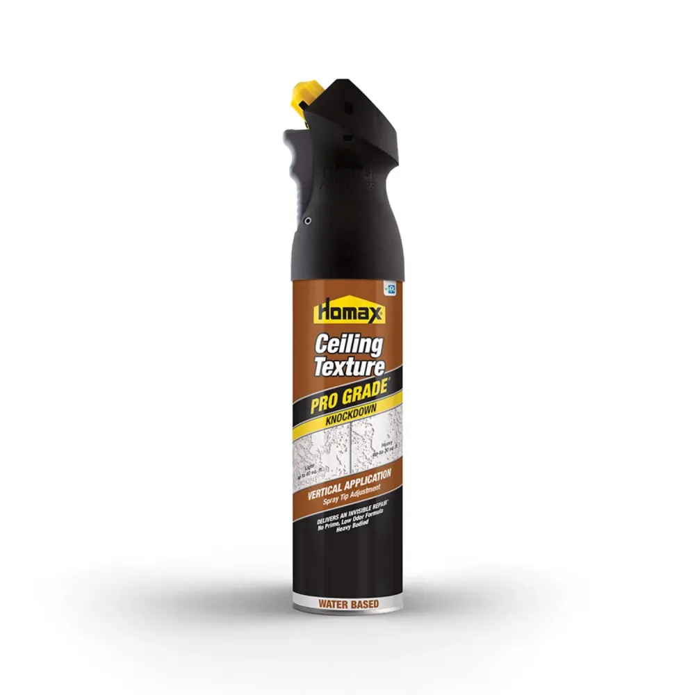 Aerosol texturizado para techos derribados en interiores, de color blanco plano, base de agua, Homax Pro Grade, 20 oz.