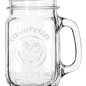 Vaso para beber en tarro Mason, 16,5 oz (paquete de 12) Libbey Glass