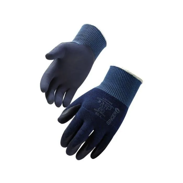 Chaqueta Impermeable de Jardinerí Guante de punto recubierto de nitrilo con pantalla táctil talla 8