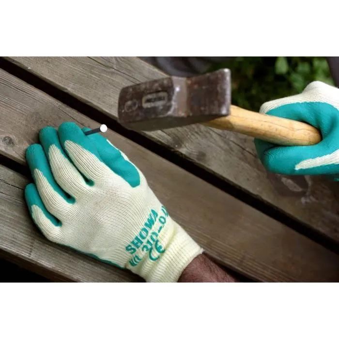 Guante de jardín grip esmeralda talla 10/xl