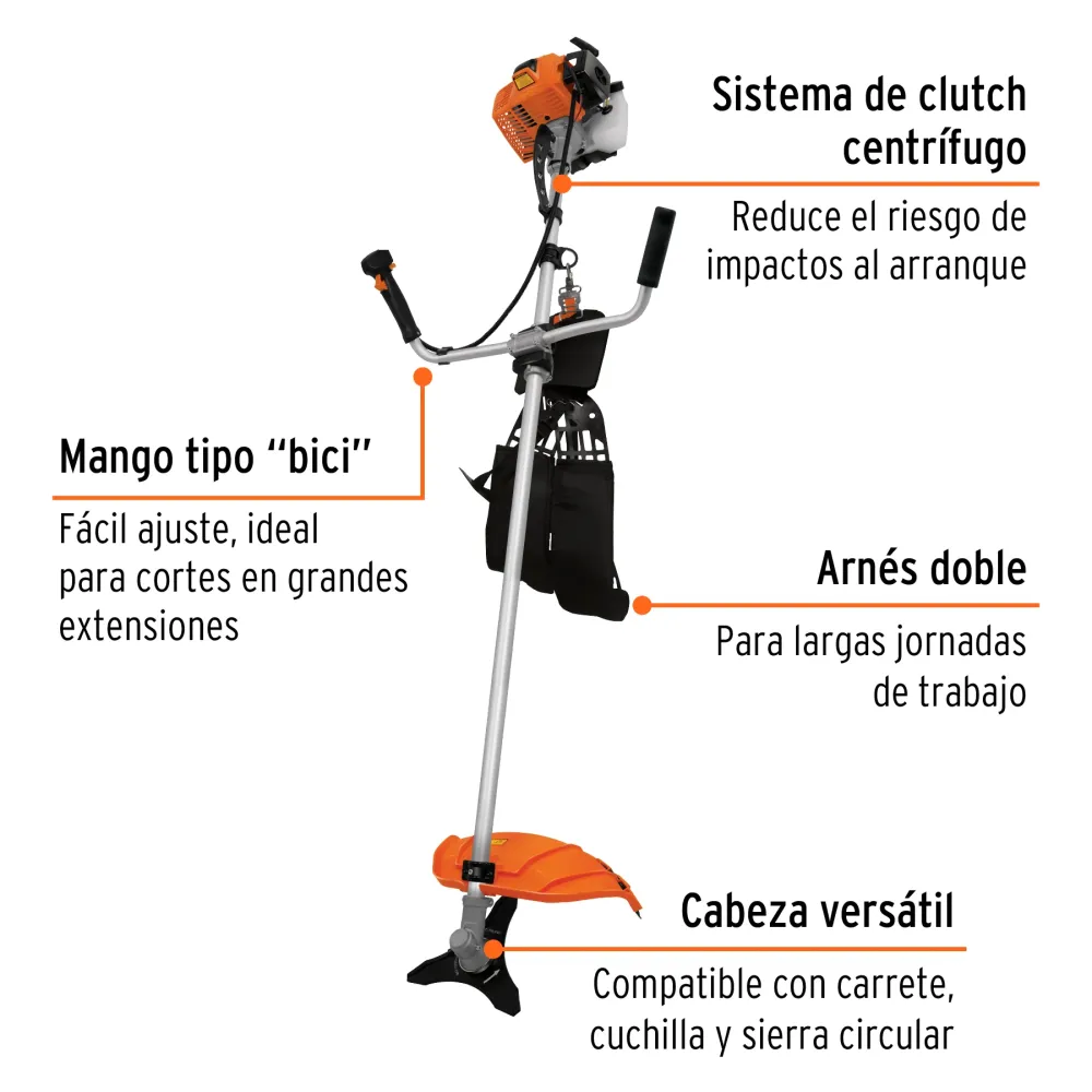 DESBROZADORA ELÉCTRICA, 440 W, 13" DE CORTE, MANGO "D" con Kit de Herramientas