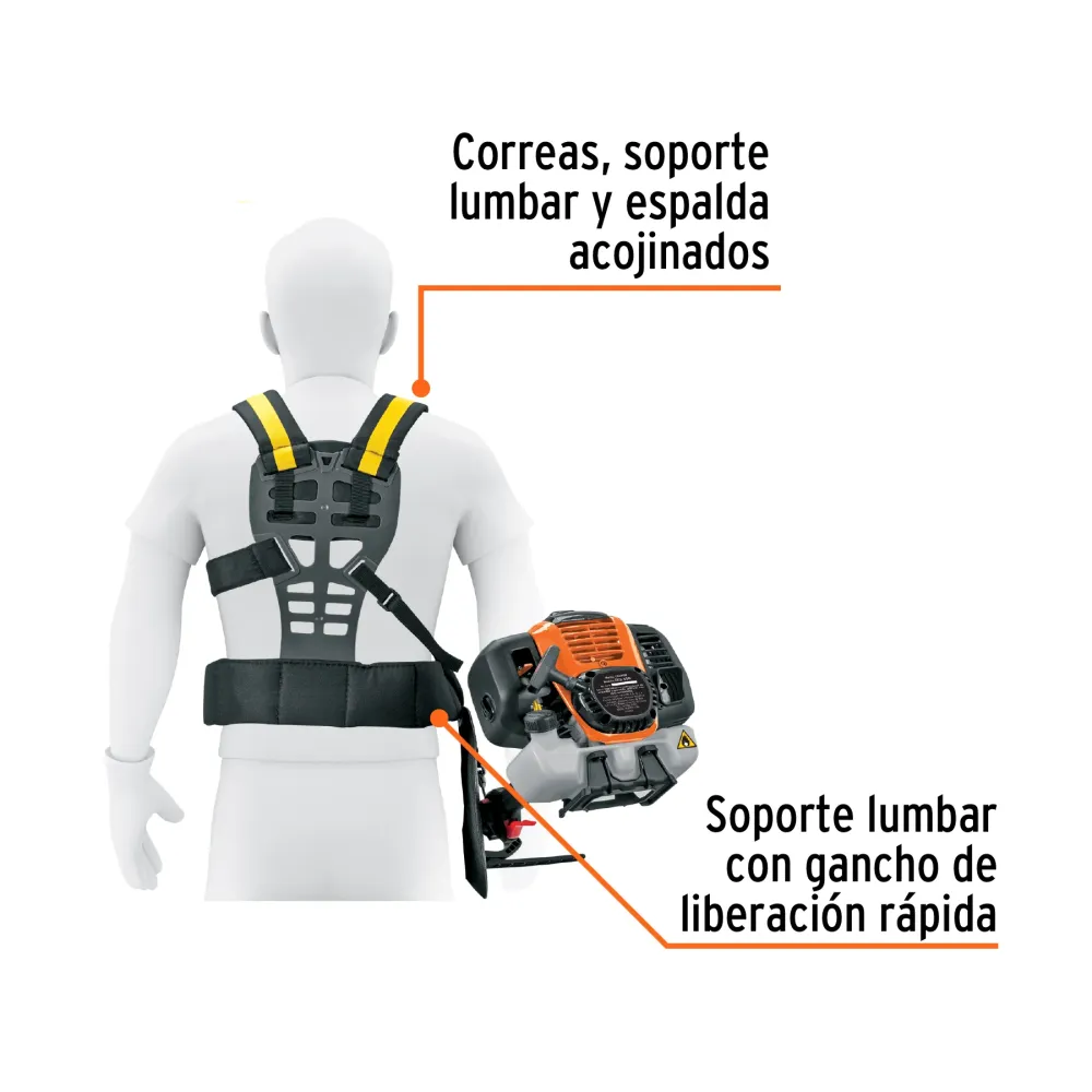 Desbrozadora multifuncional 4 en 1, gasolina 45 cc, Truper (Modelo DE500)