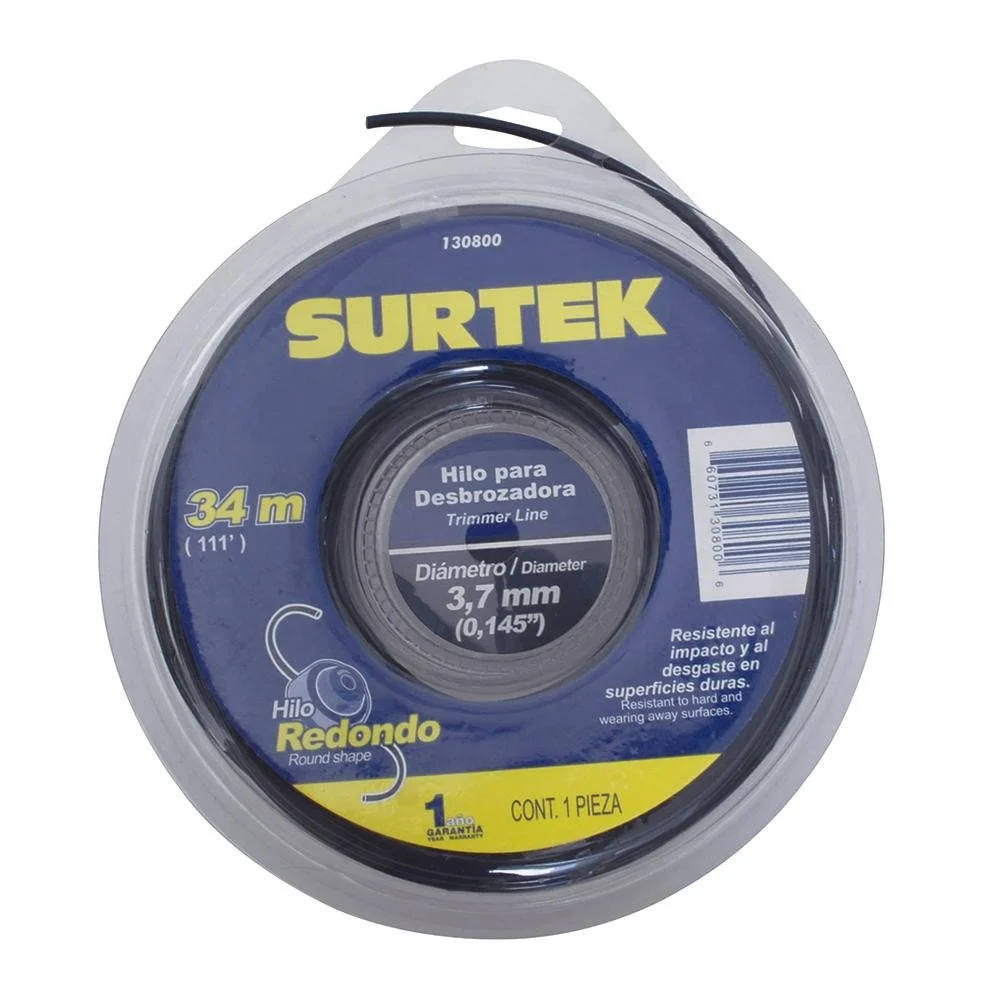 Poliamida p/ desbrozadora en doble blíster 3.7Mm x 34 mt, surtek