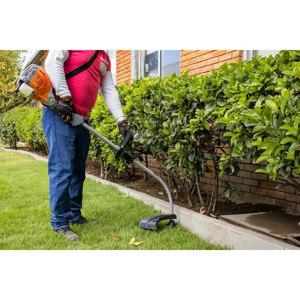 Resistente al Clima DESBROZADORA GASOLINA, 26CC,17", CURVA