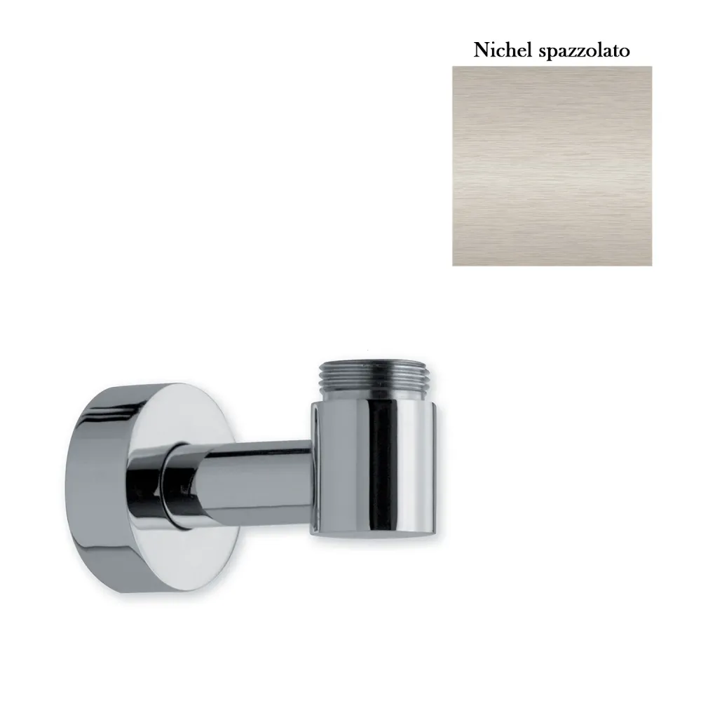 Bomba para Estanque Supporto inferiore con presa acqua per colonna esterno doccia nichel spazzolato