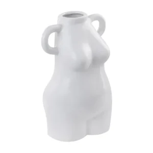 Florero de porcelana blanca 25 cm AIGIO con Bomba de 2000L/H