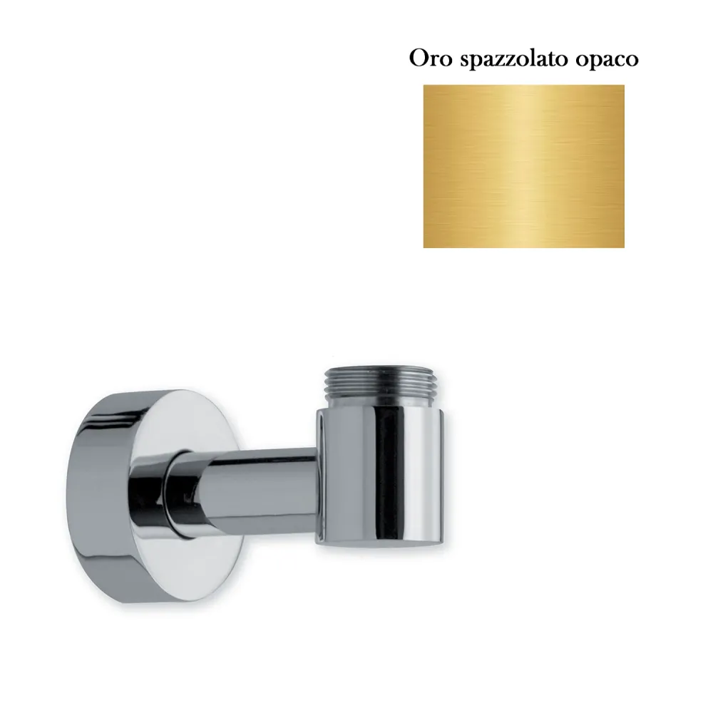 Supporto inferiore con presa acqua per colonna esterno doccia oro spazzolato para Peces Koi