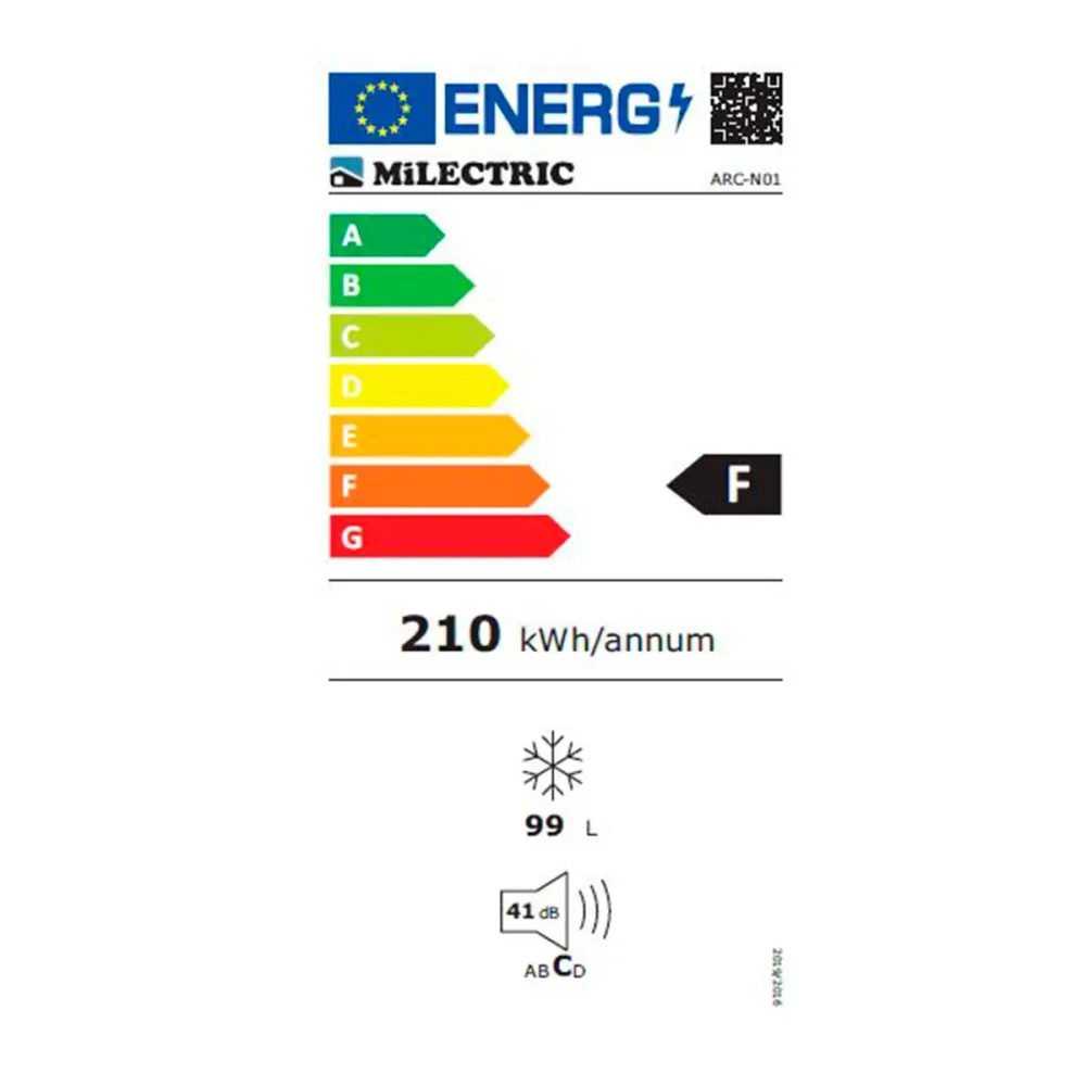 Arcón congelador Milectric ARC-N01 cíclico 99L Doble System F blanco 83,5 cm