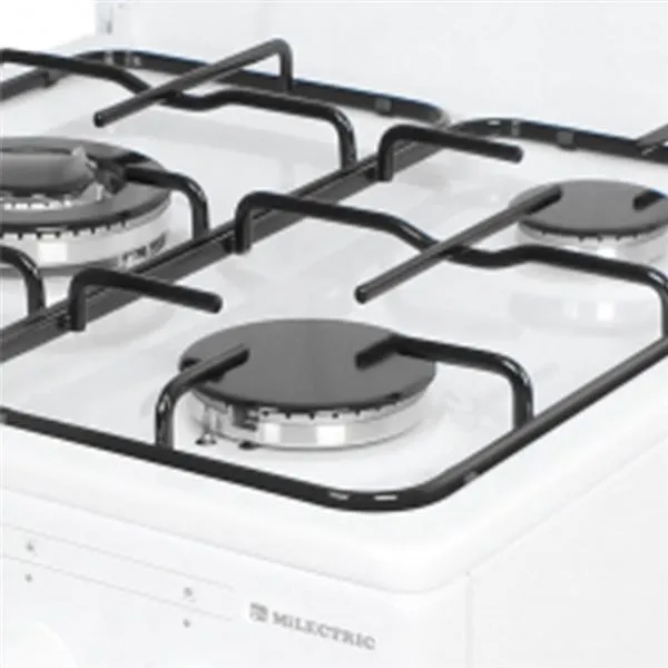 Cocina con horno de gas Milectric CGS-50B blanco 85x50x50 cm