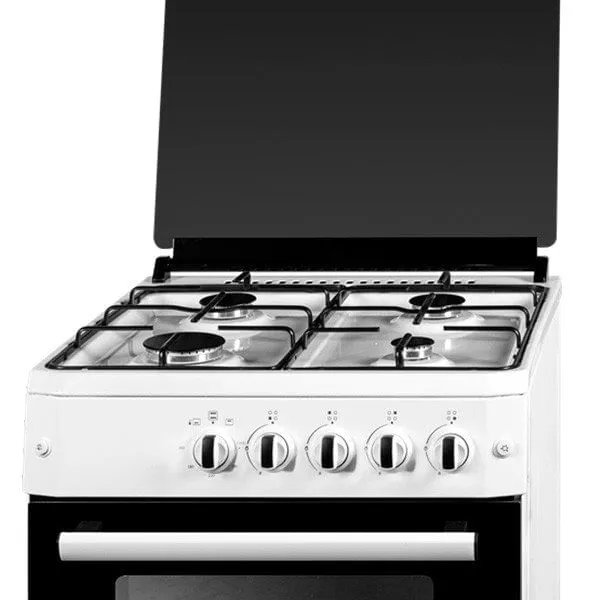 Cocina 4 fuegos + horno Svan SVK6601GB gas butano blanco 87x58,5x51,7 cm