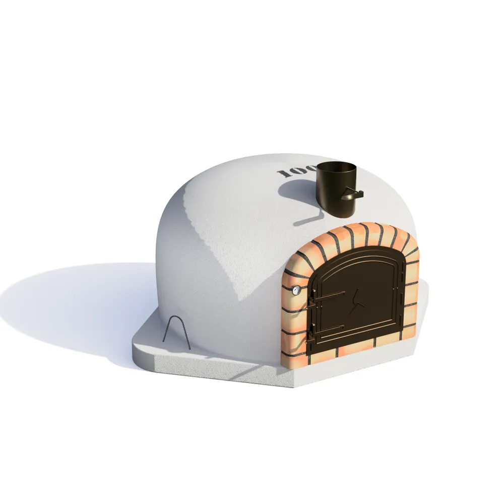 Horno de leñ exterior de obra vulcano esquina blanco-100x100x73-sin aislar