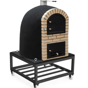 Carbón Vegetal de Horno de leñ exterior de obra modelo caldera bandama negro - 130x130x206cm