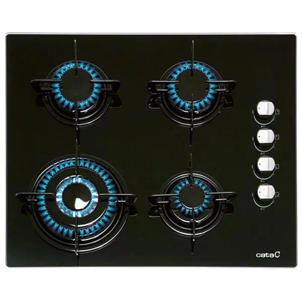 Certificado de Seguridad Placa Cata CIB-6031BK Cristalgas 4 fuegos 59cm