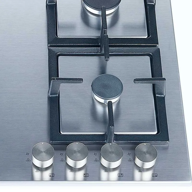 Ecológico y Natural Placa de gas Infiniton GMCI4 4 fuegos encendido eléctrico inox