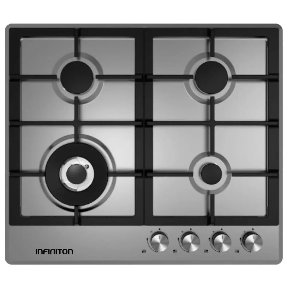 Encendedor Largo de Encimera de gas Infiniton GASDL4 6050W 4 fuegos inox 60 cm
