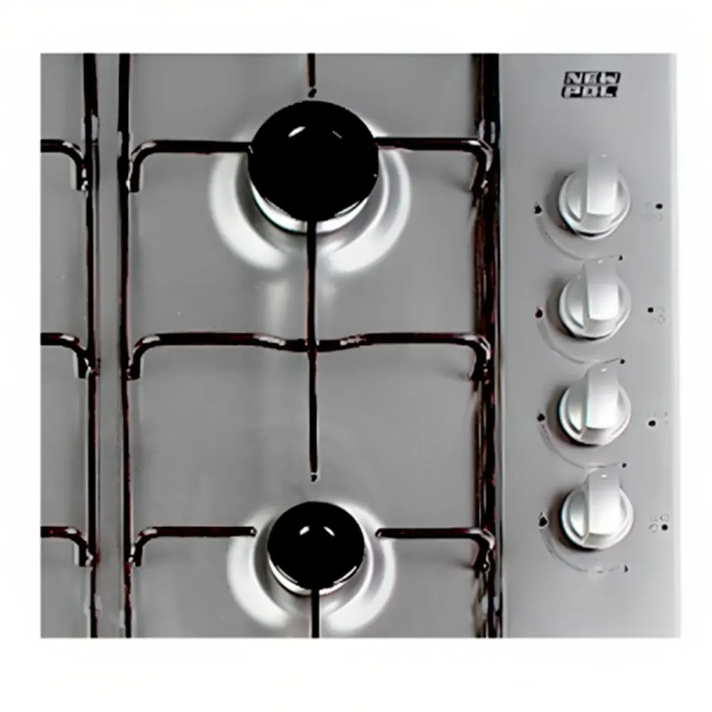 Encimera de gas Nuevo Pol NW4GXBUT 4 zonas 8100W butano/natural inox