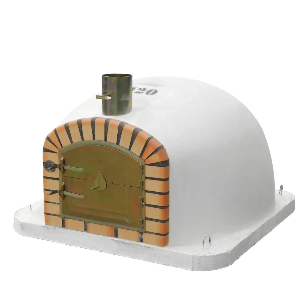 Horno de leñ exterior de obra vulcano blanco- 120x120x91- sin aislamiento de Encina