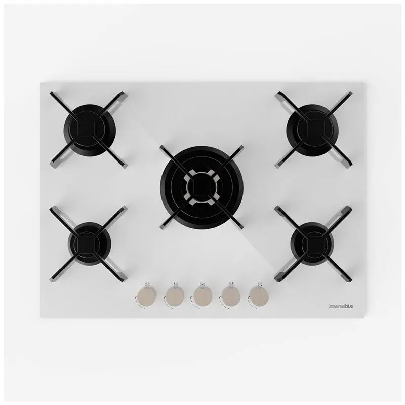 Placa de gas Maia BB-Plus Universal Azul 5 fuegos encendido eléctrico con Estuche Protector