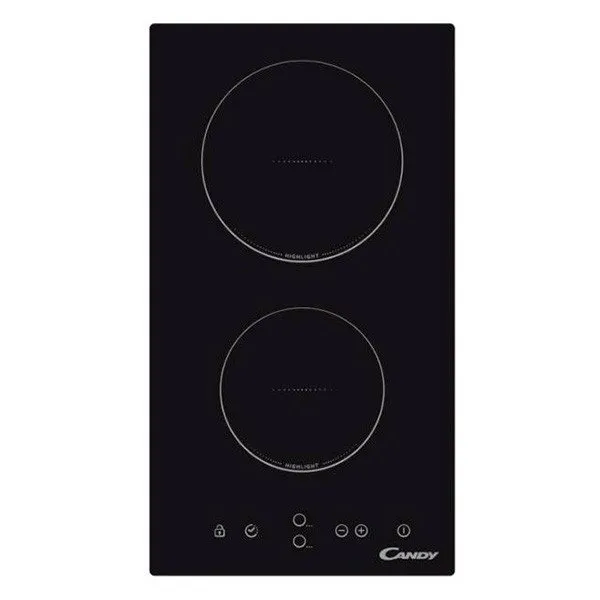 Encimera vitrocerámica Candy 2 fuegos CDH30 negro | Repuesto Universal