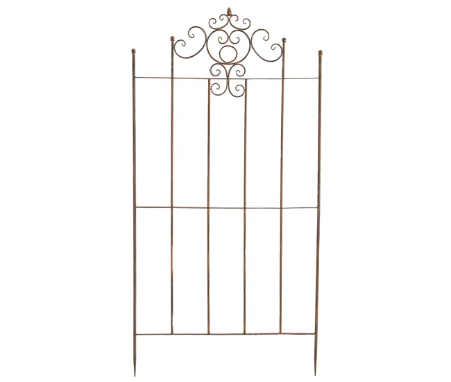 Set de 2 Enrejados para plantas Paula Acero Marrón antiguo 2X85.5X170 cm
