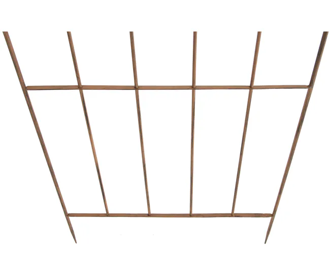Set de 2 Enrejados para plantas Paula Acero Marrón antiguo 2X85.5X170 cm