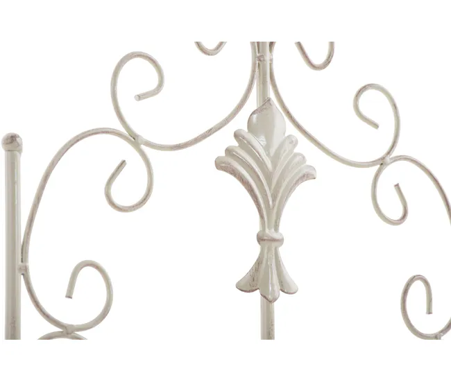 Set de 2 soportes para enredaderas Burgus Metálico Crema antiguo 1X35X122 cm